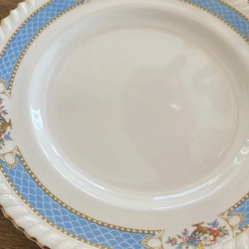Vintage HTF Johnson Bros. Belvedere Plate, Stamped Old English